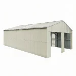 25ft×33ft double door metal warehouse shed