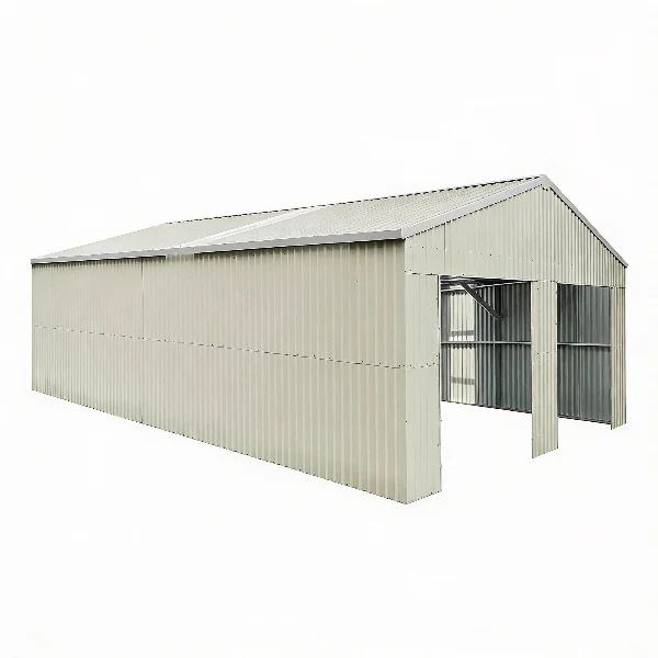 25ft×33ft double door metal warehouse shed
