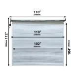 remote control motorized roll up door kit for cg2533 & cg2541 metal warehouse shed