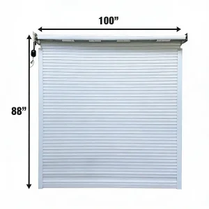 remote control motorized roll up door kit for sg2119 metal garage shed
