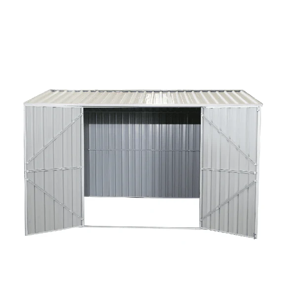 8'x11' galvanized metal shed 29 gauge steel walls resistant snow load and wind load
